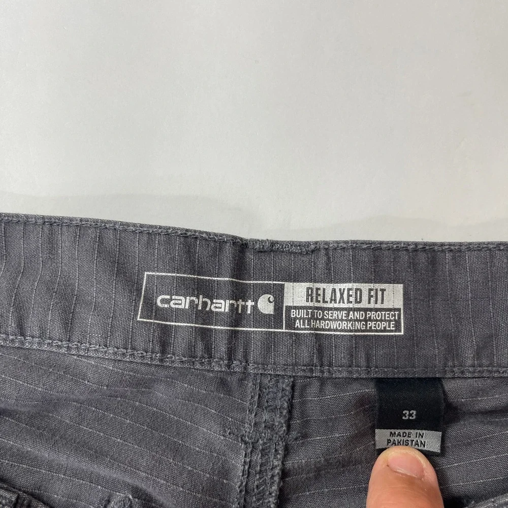Carhartt Shorts Mens 33 Gray Force Cargo 12